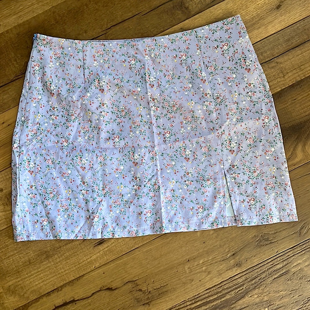 Shein floral skirt